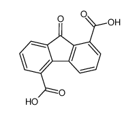 9-oxo-fluorene-1,5-dicarboxylic acid结构式