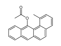 acetic acid-(1-methyl-benz[a]anthracen-12-yl ester)结构式