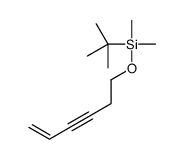 tert-butyl-hex-5-en-3-ynoxy-dimethylsilane Structure