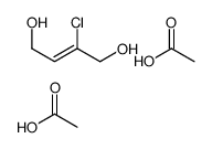 acetic acid,2-chlorobut-2-ene-1,4-diol结构式