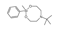 6-tert-butyl-2-methyl-2-phenyl-1,3,6,2-dioxazasilocane结构式