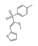 2-methylthio-1-(2-thienyl)-2-(p-tolylsulfonyl)ethene结构式
