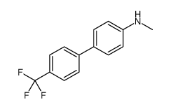 [1,1'-Biphenyl]-4-amine, N-methyl-4'-(trifluoromethyl)结构式