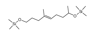 bis(trimethylsilyl) ether of 4-methyl-4E-nonene-1,8-diol结构式