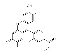 Methyl 4-(2,7-difluoro-6-hydroxy-3-oxo-3H-xanthen-9-yl)-3-methylb enzoate结构式
