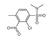 2-chloro-N,N,4-trimethyl-3-nitrobenzenesulfonamide结构式