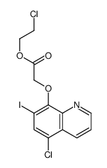 2-chloroethyl 2-(5-chloro-7-iodoquinolin-8-yl)oxyacetate Structure