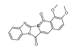 (2E)-2-[(3,4-dimethoxy-2-nitrophenyl)methylidene]-[1,3]thiazolo[3,2-a]benzimidazol-1-one结构式