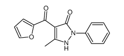4-(furan-2-carbonyl)-5-methyl-2-phenyl-1H-pyrazol-3-one Structure