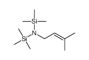 3-methyl-N,N-bis(trimethylsilyl)but-2-en-1-amine结构式