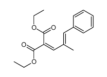 diethyl 2-(2-methyl-3-phenylprop-2-enylidene)propanedioate结构式