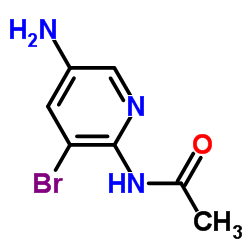 2-乙酰氨基-5-氨基-3-溴吡啶结构式