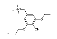 1-(3,5-diethoxy-4-hydroxyphenyl)-N,N,N-trimethylmethanaminium iodide结构式