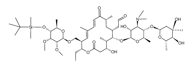 4-'''-O-(dimethyl-t-butylsilyl)tylosin结构式