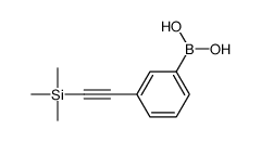 3-((trimethylsilyl)ethynyl)phenylboronic acid Structure