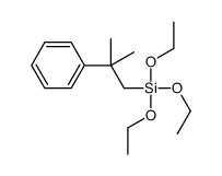 triethoxy-(2-methyl-2-phenylpropyl)silane Structure