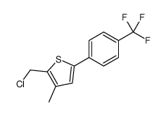 2-(chloromethyl)-3-methyl-5-[4-(trifluoromethyl)phenyl]thiophene Structure