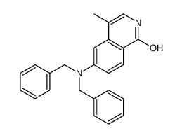 6-(dibenzylamino)-4-methyl-2H-isoquinolin-1-one结构式