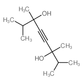 2,3,6,7-tetramethyloct-4-yne-3,6-diol结构式