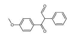 3-(4-methoxyphenyl)-3-oxo-2-phenylpropanal结构式