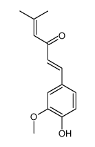1-(4-hydroxy-3-methoxyphenyl)-5-methylhexa-1,4-dien-3-one Structure