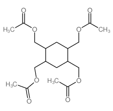 [2,4,5-tris(acetyloxymethyl)cyclohexyl]methyl acetate Structure
