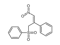 [3-(benzenesulfonyl)-1-nitroprop-1-en-2-yl]benzene结构式