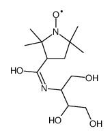 1-λ1-oxidanyl-2,2,5,5-tetramethyl-N-(1,3,4-trihydroxybutan-2-yl)pyrrolidine-3-carboxamide Structure