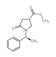 (R)-METHYL 5-OXO-1-((R)-1-PHENYLETHYL)PYRROLIDINE-3-CARBOXYLATE Structure