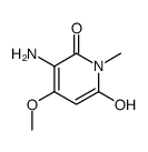 3-amino-6-hydroxy-4-methoxy-1-methylpyridin-2(1H)-one结构式