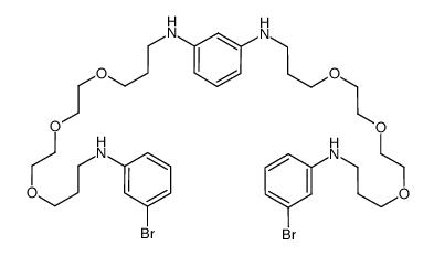 N1,N3-bis[3-(2-{2-[3-(3-bromophenylamino)propoxy]ethoxy}ethoxy)propyl]benzene-1,3-diamine Structure