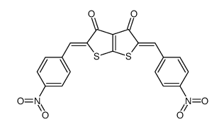 2,3,4,5-Tetrahydro-2,5-bis-(4-nitrobenzyliden)-3,4-dioxo-thieno<2,3-b>thiophen结构式