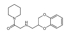 2-(2,3-dihydro-1,4-benzodioxin-3-ylmethylamino)-1-piperidin-1-ylethanone Structure