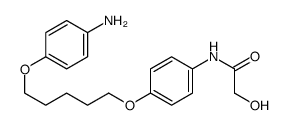 N-[4-[5-(4-aminophenoxy)pentoxy]phenyl]-2-hydroxyacetamide Structure
