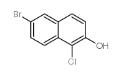 6-Bromo-1-chloro-2-naphthol structure