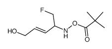 Carbamic acid, [1-(fluoromethyl)-4-hydroxy-2-butenyl]-, 1,1-dimethylethyl ester,结构式