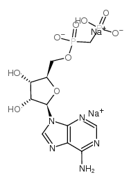α,β-亚甲基腺苷 5'-二磷酸 钠盐结构式