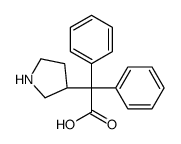 (S)-2,2-diphenyl-2-(pyrrolidin-3-yl)acetic acid Structure