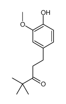 1-(4-hydroxy-3-methoxyphenyl)-4,4-dimethylpentan-3-one Structure