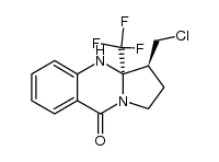 3-chloromethyl-9-oxo-3a-trifluoromethyl-1,2,3,3a,4,9-hexahydropyrrolo<2,1-b>quinazoline结构式