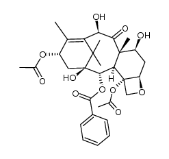 13-acetyl-10-deacetyl baccatin III结构式