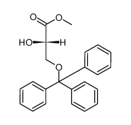 3-triphenylmethyl-L-glyceric acid methyl ester Structure