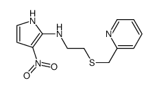 3-nitro-N-[2-(pyridin-2-ylmethylsulfanyl)ethyl]-1H-pyrrol-2-amine结构式