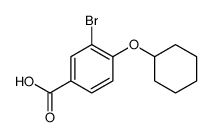 3-溴-4-(环己氧基)苯甲酸结构式