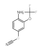 4-硫氰酸根-2-(三氟甲氧基)苯胺结构式