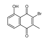 3-bromo-5-hydroxy-2-methylnaphthalene-1,4-dione Structure