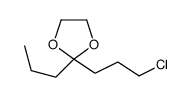 2-(3-chloropropyl)-2-propyl-1,3-dioxolane结构式