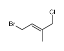 (E)-4-Bromo-1-chloro-2-methyl-2-butene Structure