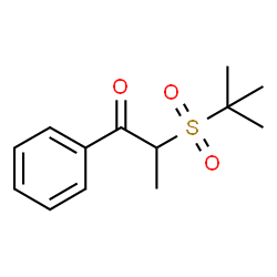 2-(tert-Butylsulfonyl)-1-phenylpropan-1-one Structure