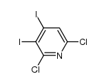 2,6-dichloro-3,4-diiodopyridine结构式
